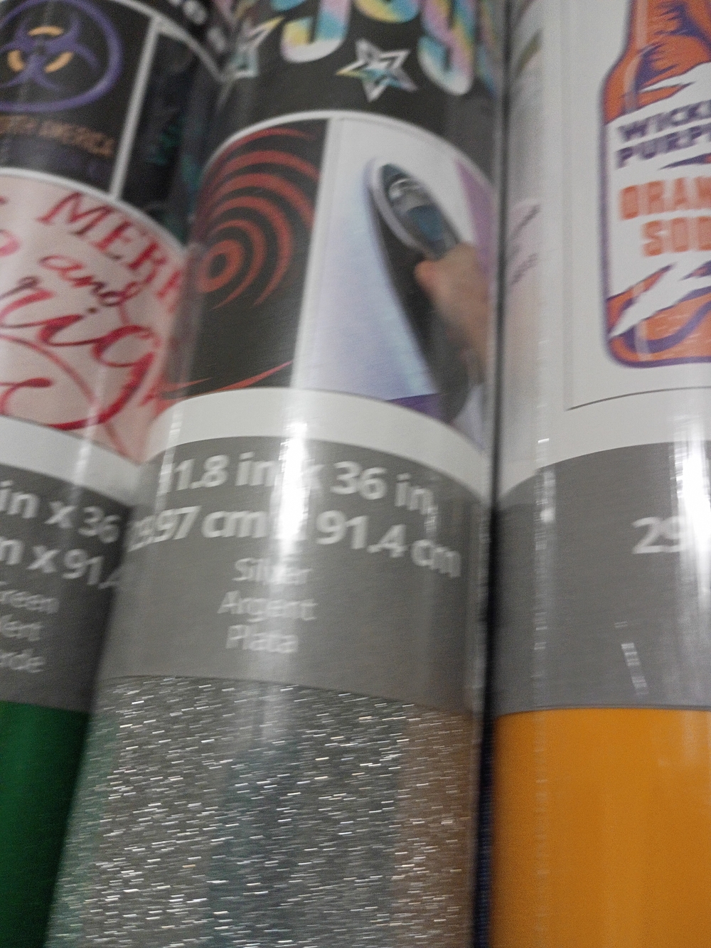 Heat Transfer Vinyl Bundle — Green, Silver, Sun Yellow - Picture 3 of 7